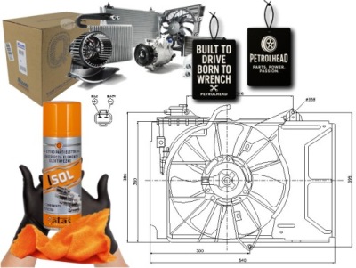 Вентилятор радіатора правий toyota yaris yaris verso 1 #petrolhead pro+ kit4 фото №1