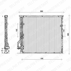 RADUADOR DE ACONDICIONADOR DELPHI TSP0225014  