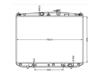 Toyota highlander 2013-2016 радиатор 164000p410 фото №1