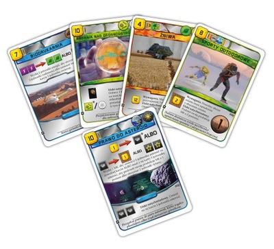 Gra planszowa Terraformacja Marsa - Zestaw dodatkowy #6 i #7 (5 kart) Rebel