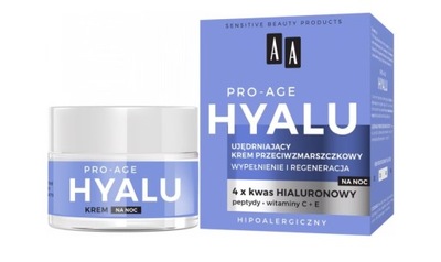 AA Hyalu Pro Age Ujędrniający Krem Przeciwzmarszczkowy na Noc 50ml