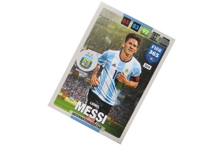 PANINI FIFA 365 2017 KARTY PIŁKARSKIE INTERNATIONAL STAR LIONEL MESSI # 324