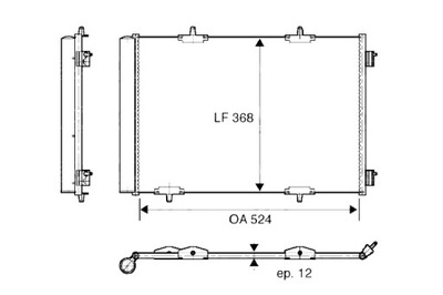 VALEO KONDENSATORIUS KONDICIONAVIMO DS DS 3 CITROEN C3 AIRCROSS II C3 I C3 