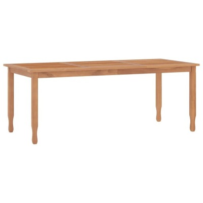 Stół jadalniany tekowy 200x90x75 cm, naturalny