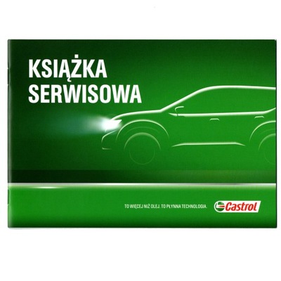 CASTROL ORIGINAL LIBRO DE MANTENIMIENTO KSIAZECZKA PRZEGLADOW  