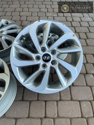 ORIGINAL ALLOY WHEELS (TITANIUM) HYUNDAI 5X114,3 17 INTEGRAL SENSORS TUCSON IX35 SANTA  