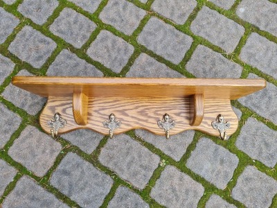 Stylowy dębowy wieszak szer. 63cm