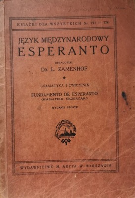 Język międzynarodowy Esperanto Gramatyka i ćwiczenia L. Zamenhof