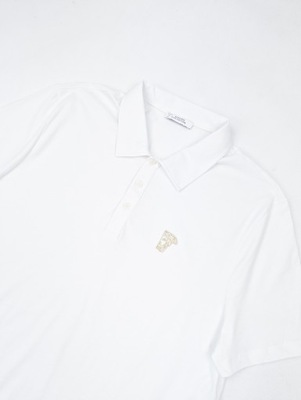 Versace Collection biała koszulka polo XL logo..