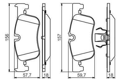 BOSCH 0 986 494 561 КОЛОДКИ ТОРМОЗНЫЕ