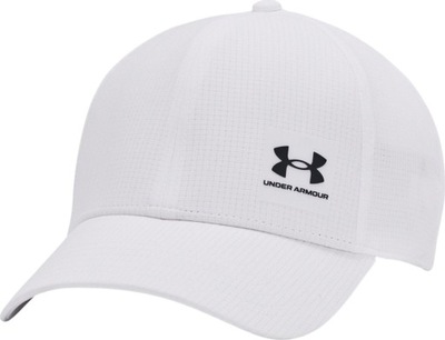 CZAPKA Z DASZKIEM MĘSKA UNDER ARMOUR ISO-CHILL ARMOURVENT ADJ OSFM BIAŁA 13