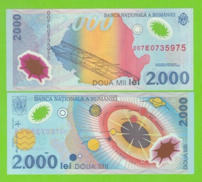 RUMUNIA 2000 LEU 1999/2000 P-111a UNC