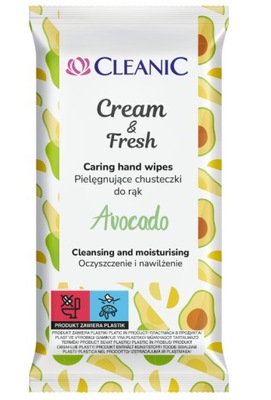 CLEANIC Chusteczki do rąk Cream&Fresh 15szt