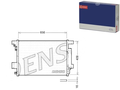Конденсатор радиатор кондиционера denso 7812a030 78 фото №1