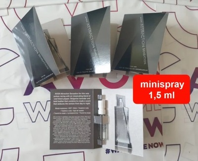 Avon Attraction Sensation for him MINISPRAY 1,5ml