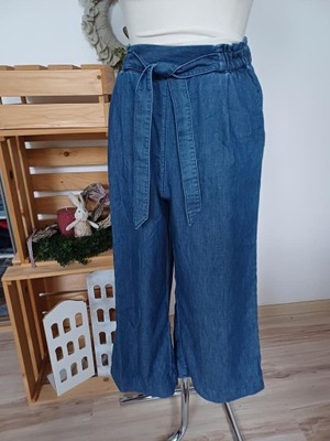 DENIM SPODNIE JEANSOWE KULOTY 34