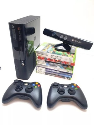 KONSOLA XBOX 360 GRY 2PADY