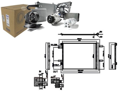 KONDENSATORIUS KONDICIONAVIMO CITROEN C5 AIRCROSS OPEL GRANDLAND GRANDLAND X 