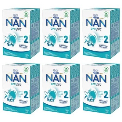 Nestle Nan Optipro 2 Mleko następne 6m 6x650g