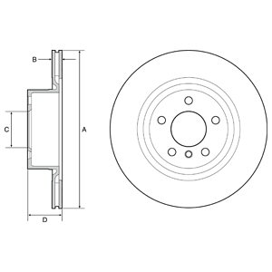 ДИСК ТОРМОЗНОЙ DELPHI BG4644C