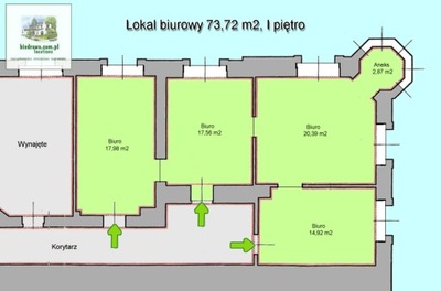 Biuro, Wrocław, Stare Miasto, 74 m²
