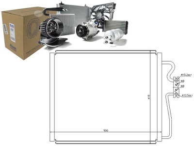 Nissens 94528 конденсатор, кондиционер фото №1