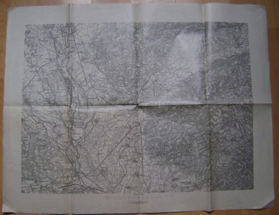 MAPA CZECHY -OBWÓD OŁOMUNIEC -niemieckie nazewnictwo -sprzed 1914 roku