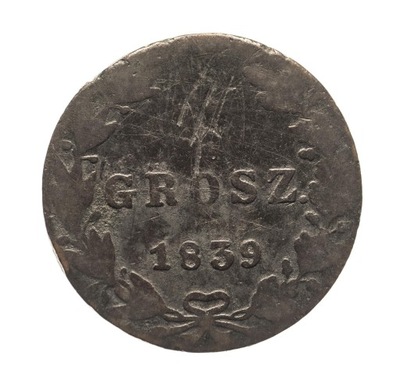 Mikołaj I 1825-1855, grosz 1839 MW, Warszawa