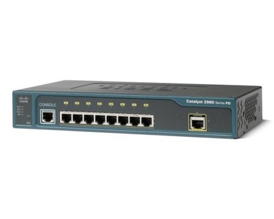 WS-C2960PD-8TT-L Switch Cisco 8xFE 10/100 LAN Base Zasilanie PoE INPU