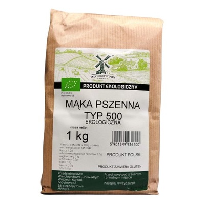 Mąka pszenna typ 500 BIO 1 kg - Młyn Kopytowa