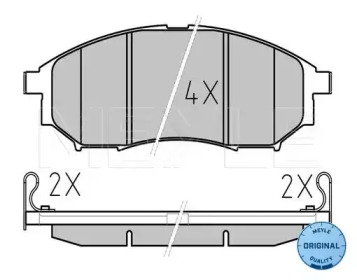 PADS BRAKE RENAULT NISSAN MEYLE  