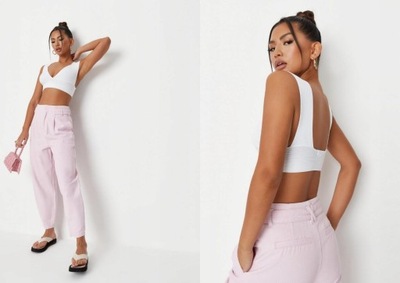 MISSGUIDED PRĄŻKOWANY CROP TOP 3XL