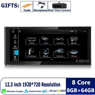 NAVEGACIÓN DE AUTOMÓVIL GPS CARPLAY PARA AUDI A3 8V 2013-2020 12.3 INTEGRO RADIO DE AUTOMÓVIL  