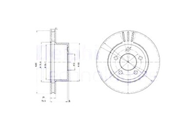 DELPHI DISCOS DE FRENADO 2 PIEZAS PARTE DELANTERA JEEP CHEROKEE COMANCHE GRAND  