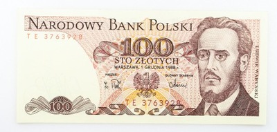 100 ZŁOTYCH 1988 ROK s. TE st. 1