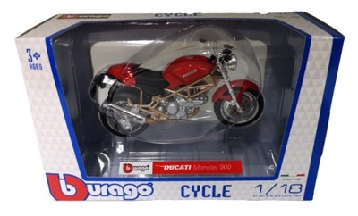 Motocykl Motor Bburago 1:18 DUCATI Monster 900