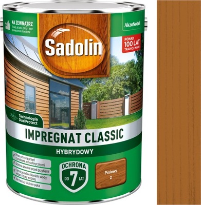 SADOLIN CLASSIC IMPREGNAT 4,5L PINIOWY