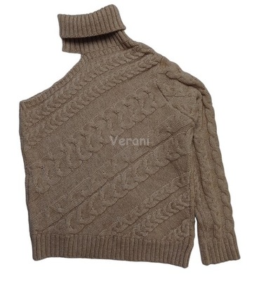 A6607 SHEIN sweter sweterek jeden rękaw golf M