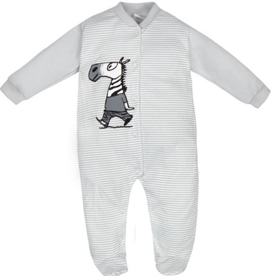 PAJAC pajacyk NIEMOWLAK unisex WYPRAWKA ZEBRA 56