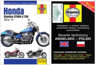 HONDA SHADOW VT 600 750 (1988-2019) MANUAL REPARACIÓN HAYNES +GRATIS 24H  