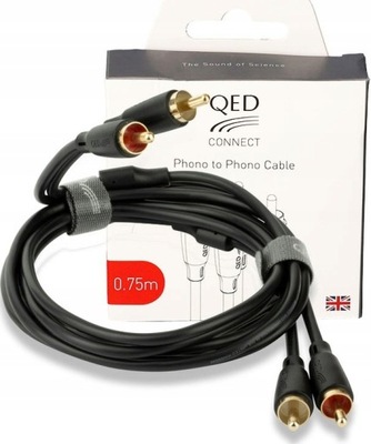 Kabel QED Connect QE8101 2RCA-2RCA Cinch 0,75 m