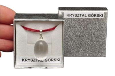 * KRYSZTAŁ GÓRSKI PIĘKNA ZAWIESZKA W PUDEŁKU SZLIFOWANY OKAZ NR 92 *