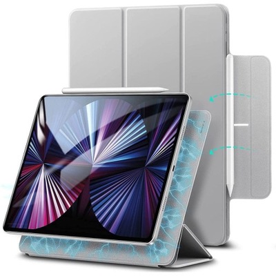 Etui pokrowiec slim ESR Rebound Magnetic do iPad Pro 12.9 2020/2021 Grey