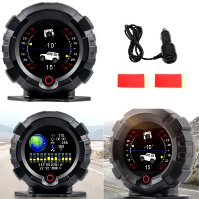 SAMOCHODOWY WYŚWIETLACZ DO AUTA LICZNIK PRĘDKOŚCIOMIERZ ZEGAR CYFROWY HUD