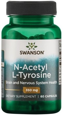 Swanson N-Acetyl L-Tyrozyna, 350 mg, 60 kapsułek