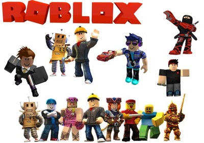 Opłatek na Tort ROBLOX POSTACIE Wydruk Waflowy A4