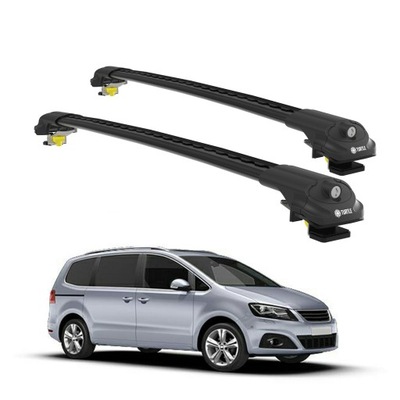 TURTLE MALETERO DE TECHO AIR-1 PARA SEAT ALHAMBRA 7N 2010 - 2024 NEGRO  