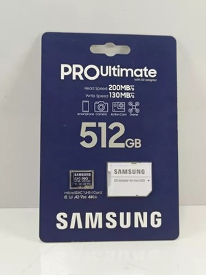 KARTA PAMIĘCI SDXC SAMSUNG MB-MY512SA/WW 512 GB