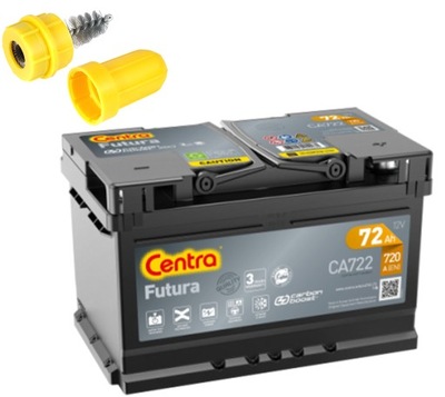 BATERÍA CENTRA FUTURA CA722 72AH 720A + ESCOBILLA METAL GRATIS!  