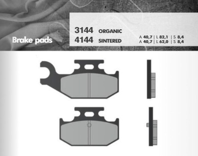 BRENTA ZAPATAS DE FRENADO KH428 (YFM700 RAPTOR 06-13 TYL) (FT 3144)  